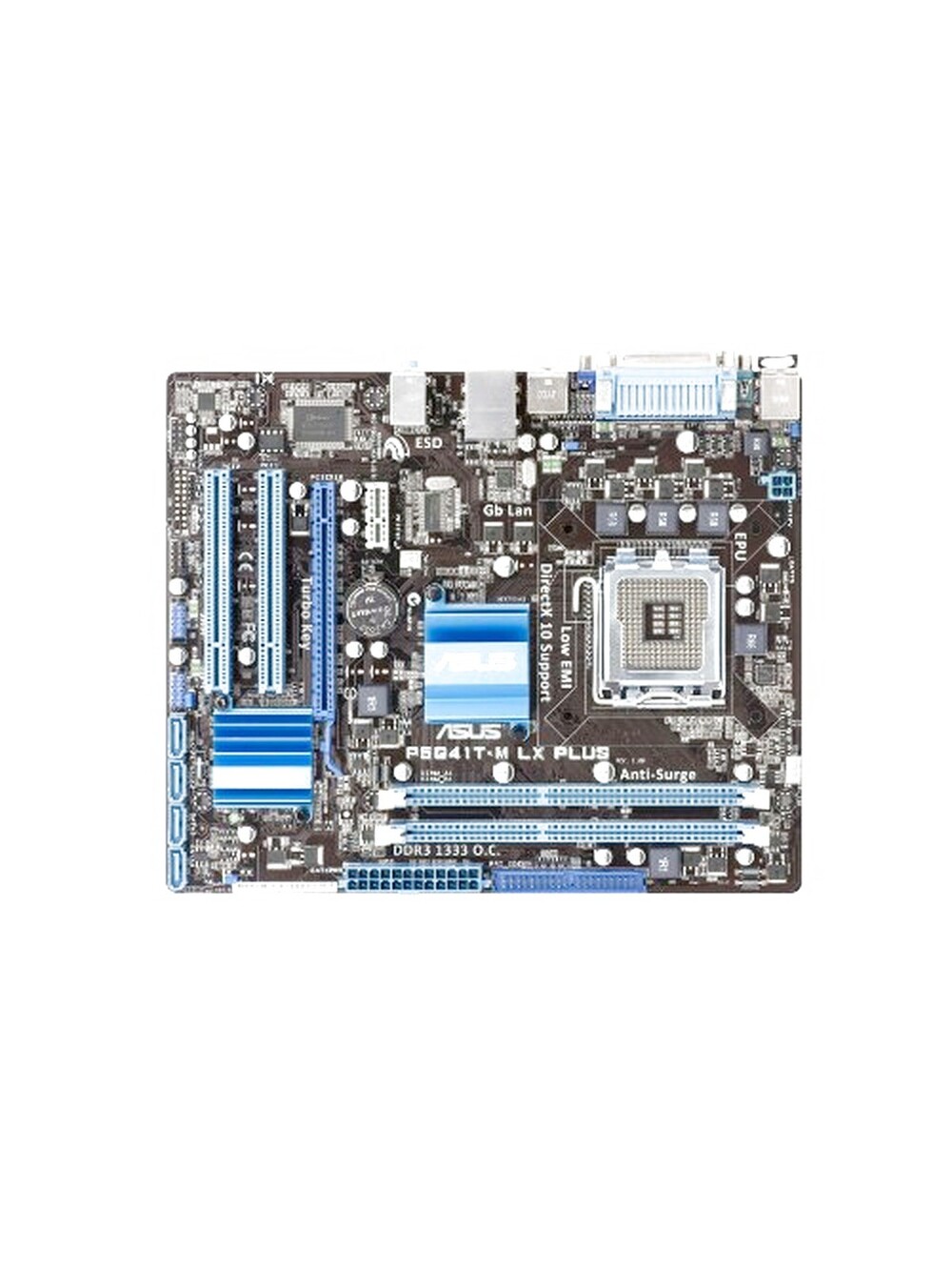 ASUS P5G41T-M LX PLUS - LGA 775 - G41 - Support DirectX 10 - Up to 8Gb DDR3